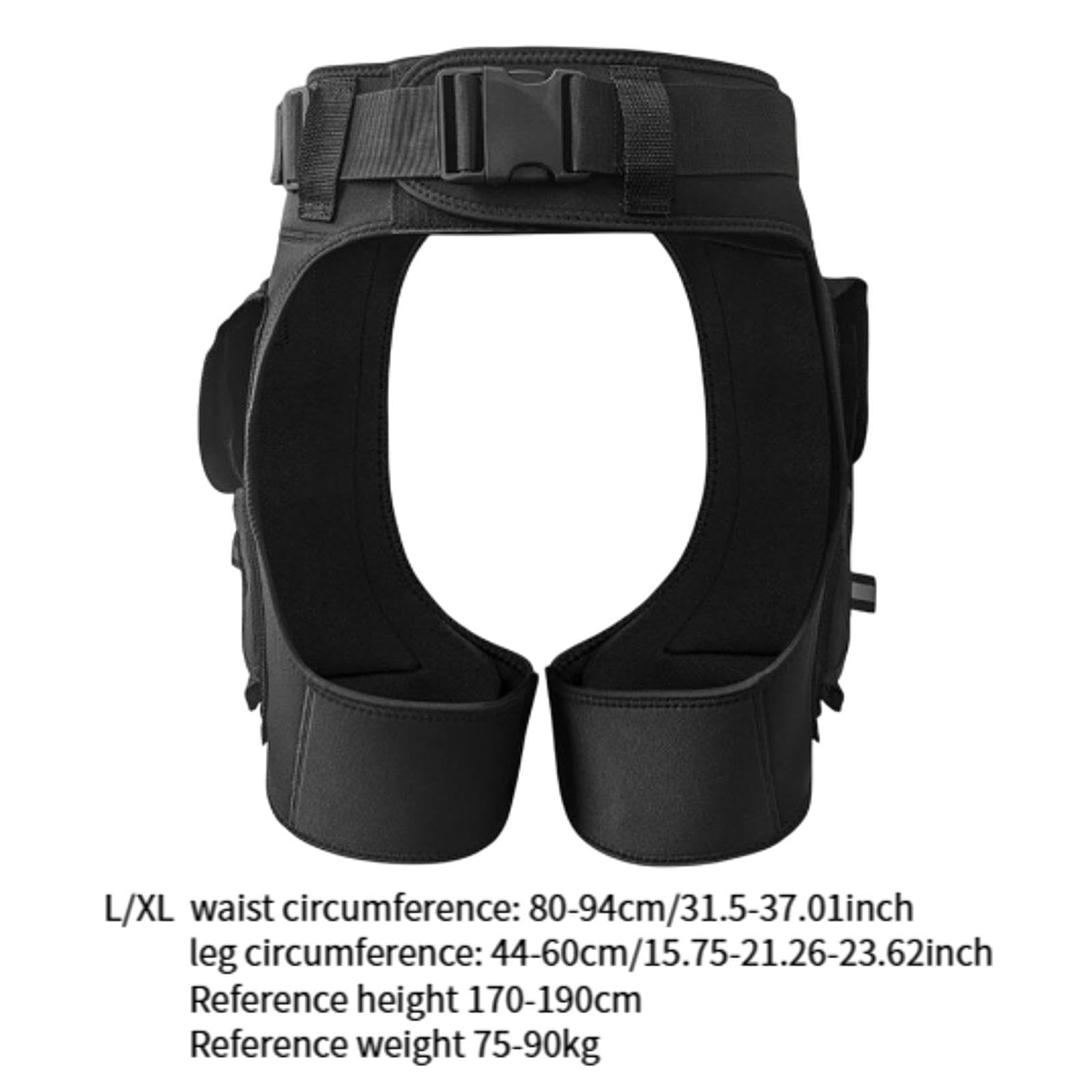 rockible Wetsuit Pants 3mm Neoprene Adjustable Waist Band Quick Dry Diving Shorts Wetsuit Shorts for Underwater Swimming Snorkeling, L XL