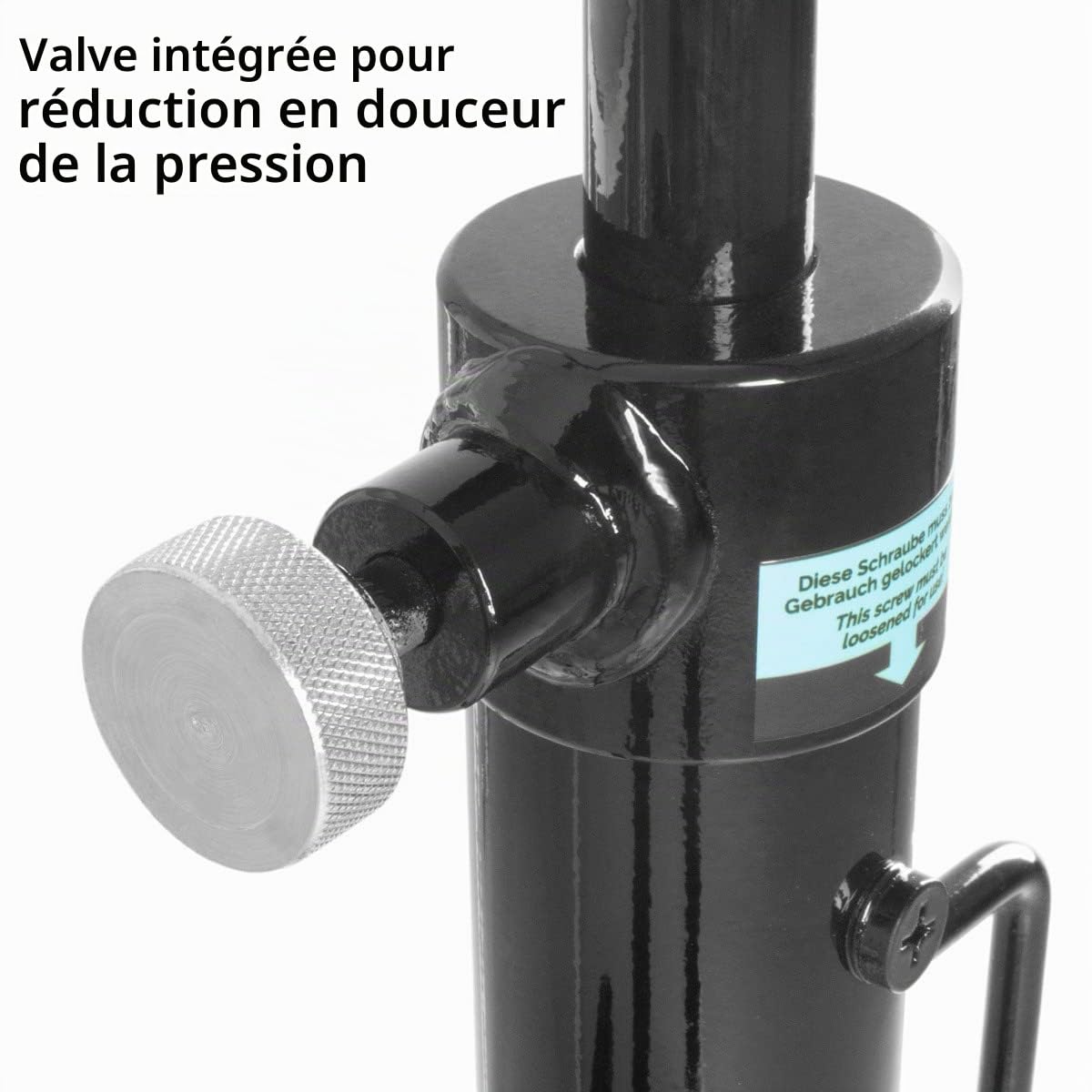 STAHLWERK Cric hydraulique pour boîtes de Vitesses TJ-500 St, Charge Max. 500 kg, pour Le Montage et Le démontage de boîtes de Vitesses, d'essieux et de systèmes d'échappement