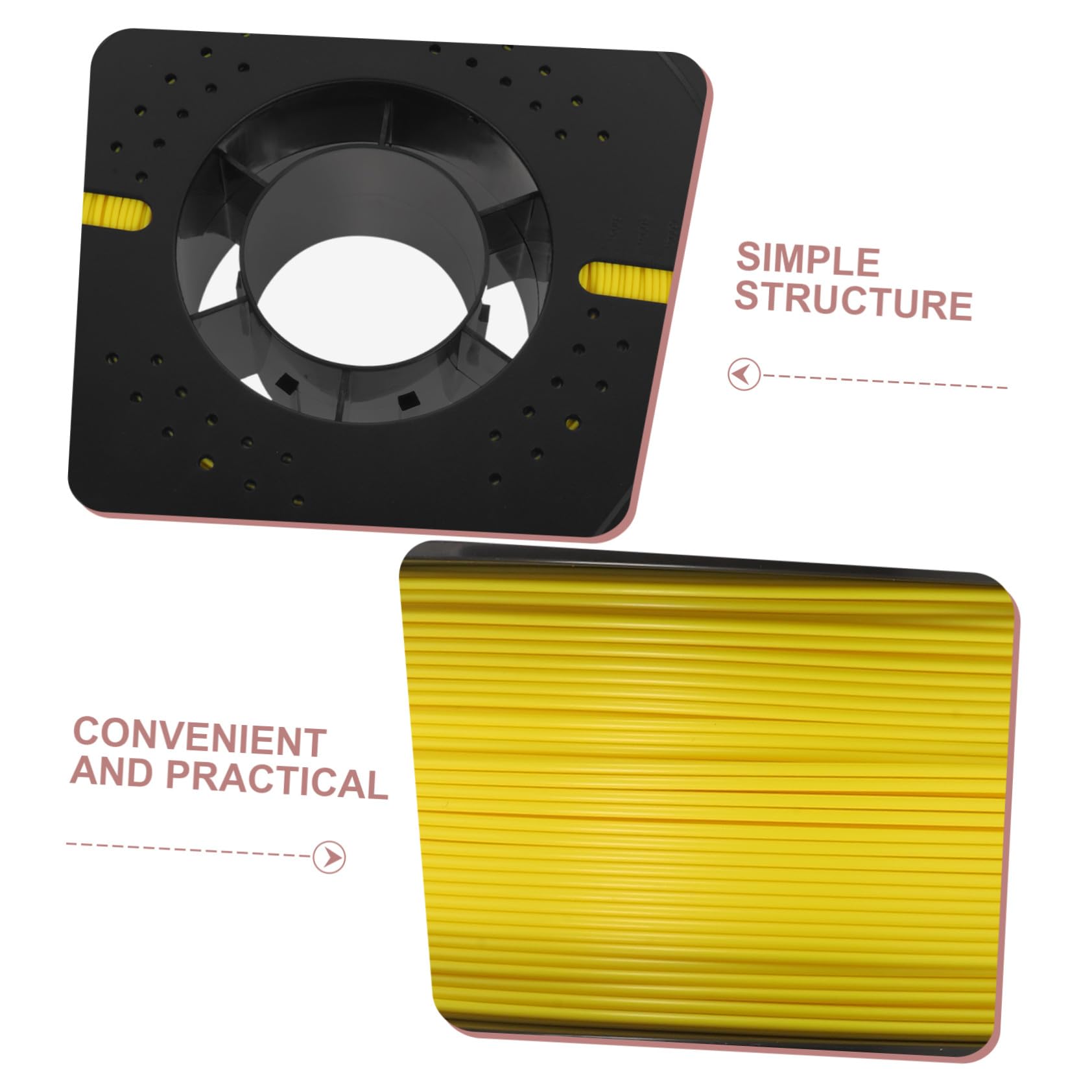 VILLCASE Druckerfilament Pla Gelb Hochpräzises Für Diy-prototypen Und Technischen Anwendungen Kompatibel Mit Vielen Druckern