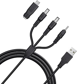 Shock Collar Charger Replacement for Petrainer PET998DBB, NBJU TC-001 and PATPET P-Collar 320 Training Collar,4 in 1 USB Charging Cable, Micro USB Adapter