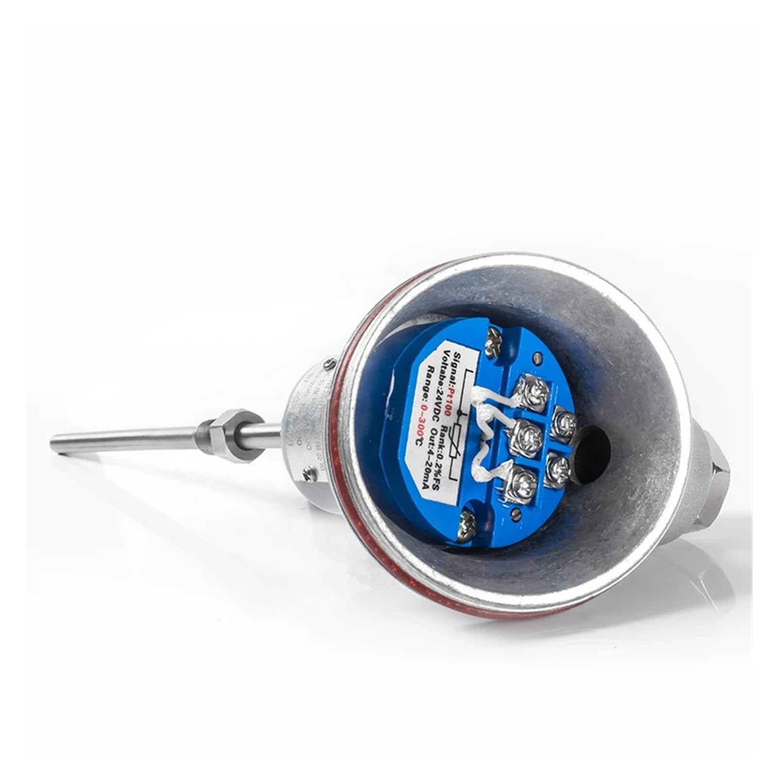 Transmisor de temperatura PT100 (50 °C, 100 °C, 200 °C), sensor de temperatura 4-20 mA, G1/2 G1/4(G1-4 0-200C 4-20mA,100mm)