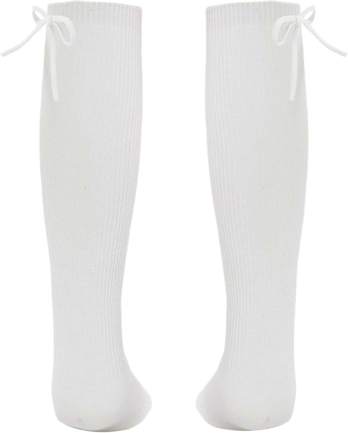 ranrann Kids Socks Knee High Socks Boys Girls School Uniform Socks Cute Bowknot Mid Calf Socks