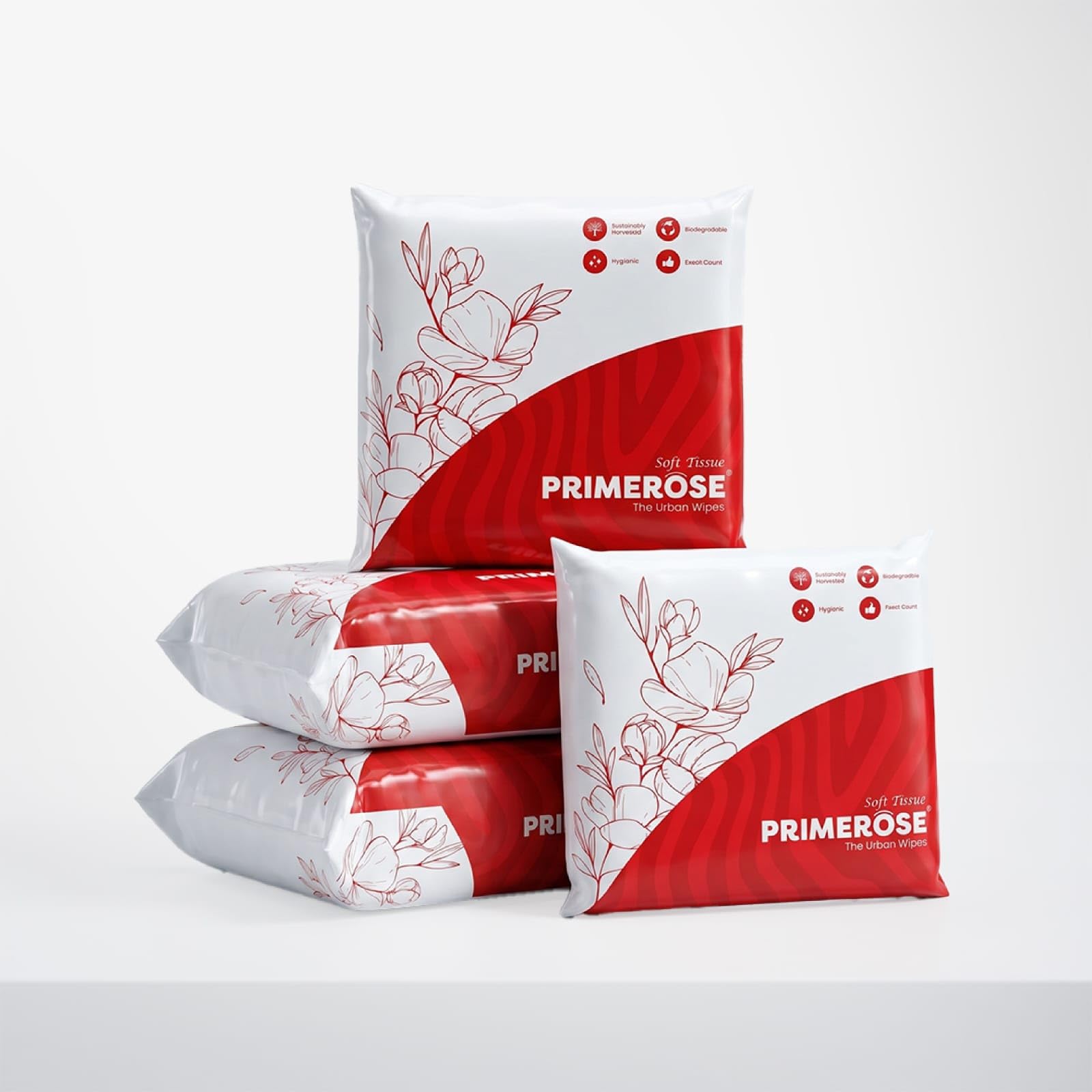 PRIMEROSE Tissue Paper Napkins 400 Sheets | Soft & Absorbent Tissue Paper Napkin for Office, Restaurants, Home, Car, Hospitals, Travel & Daily Use | 100 Sheets x 4 Packs | 27x27 cm Size-image-31