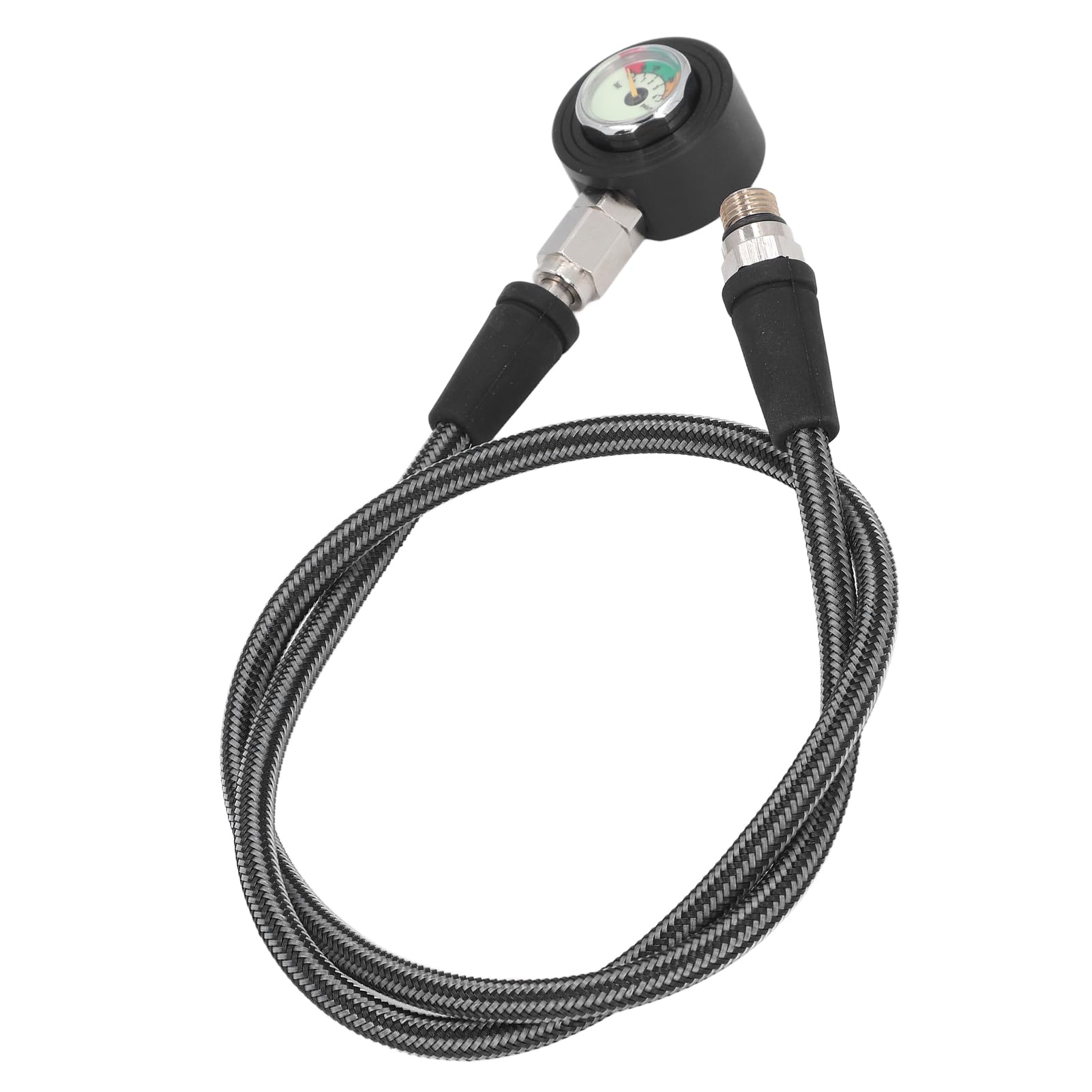 POENVFPO Diseño Luminoso Rotativo de 360 ​​grados de 360 ​​grados con Manguera Tejida de Material Compuesto para Mangueras Reguladoras BCD (80 cm)