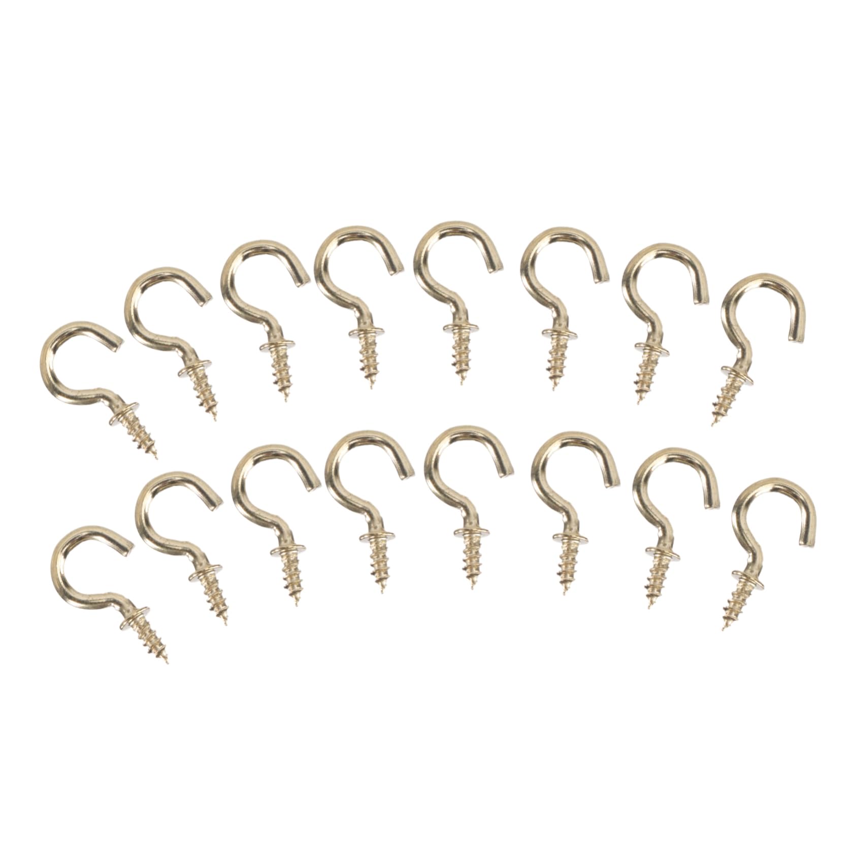 Alipis 20pcs Metal Ceiling Hooks Heavy Duty Screw-in Cup Hooks Hangers for Ceiling Easy Install