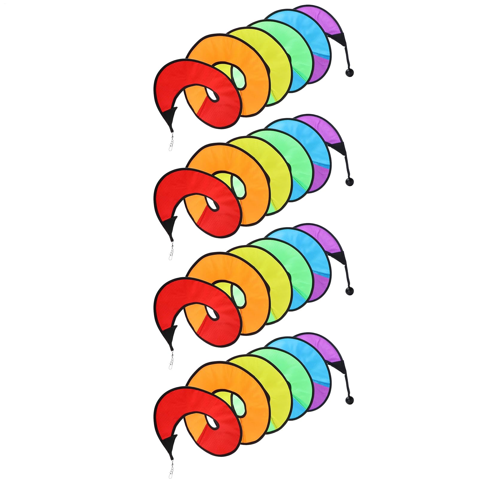 Tent Wind Spinner β 59 Inch Rainbow Wind Spinner | Fabric Abs Outdoor Decor β Colorful Waterproof Windsock With Flowing Streamers For Garden Patio Balcony Camping Weddings Parties And Festive Outdoor
