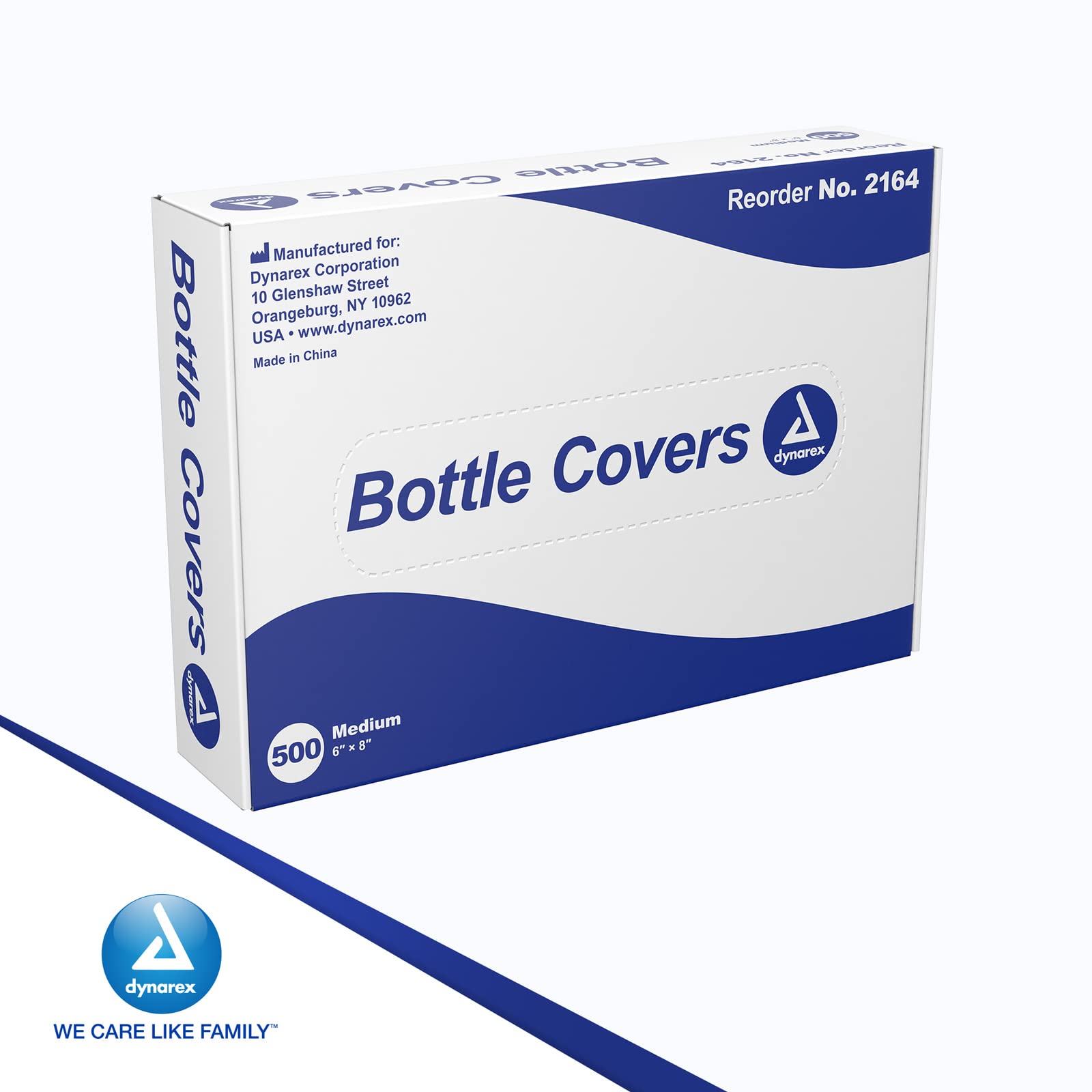 Dynarex Bottle Covers, Transparent Disposable Plastic Bags for Protecting Bottles, Non-Sterile & Latex-Free, Medium 6x8, 1 Box of 500 Bottle Covers (Packaging May Vary)