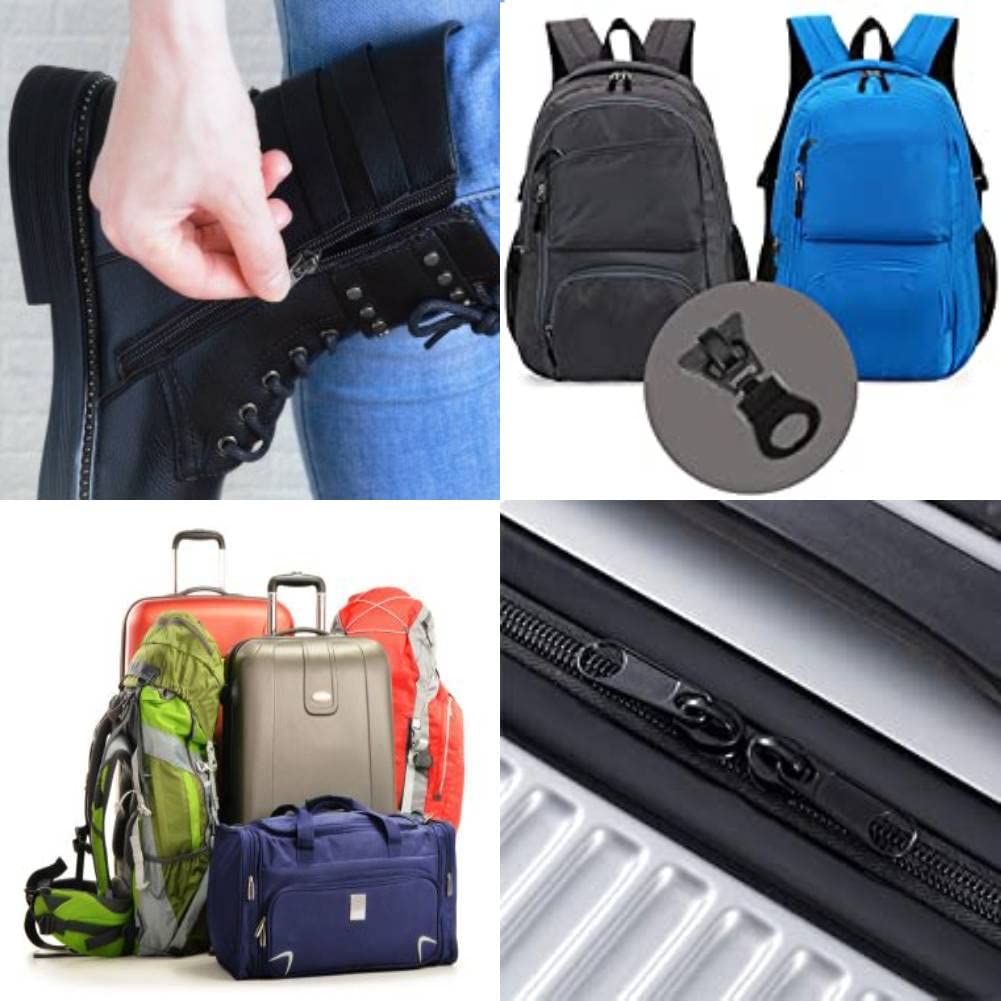 Kit De Réparation Fermeture éclair 6 Pièces - Curseurs De Rechange Métal Pour Manteaux, Sacs, Valises - 9