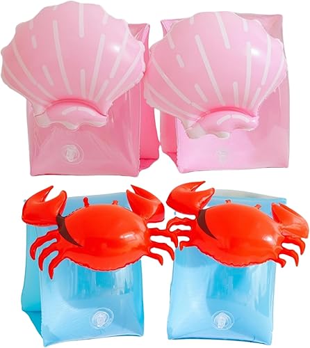 Miniatura 7 de 2 Pack Arm Floaties for Kids - Cute Cartoon Inflatable Pool Arm Floaties Swim Rings, PVC Arm Bands Floater Sleeves for Toddlers Children 3-5-6-12