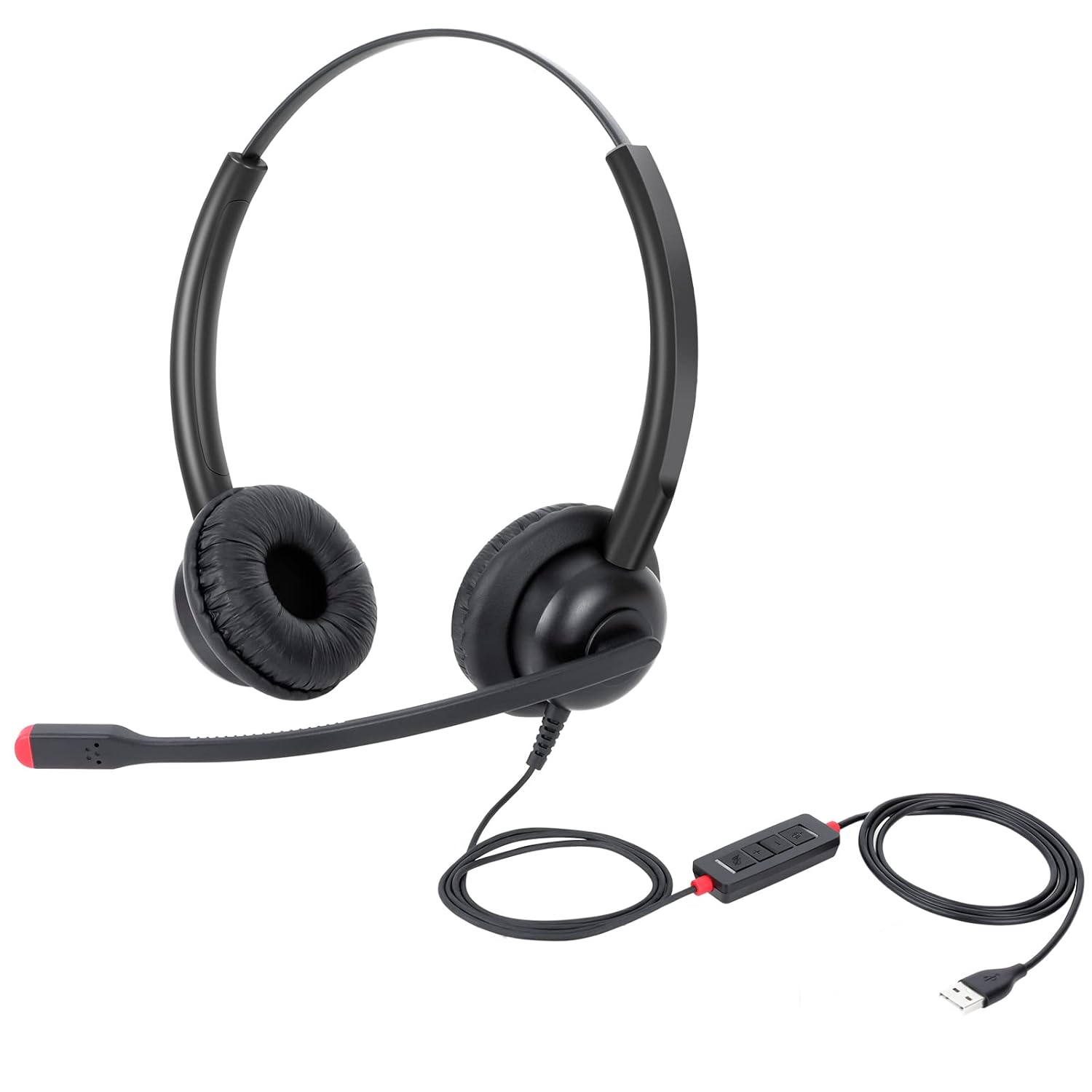 USB Computer Headset with Microphone Noise Cancelling, Stereo