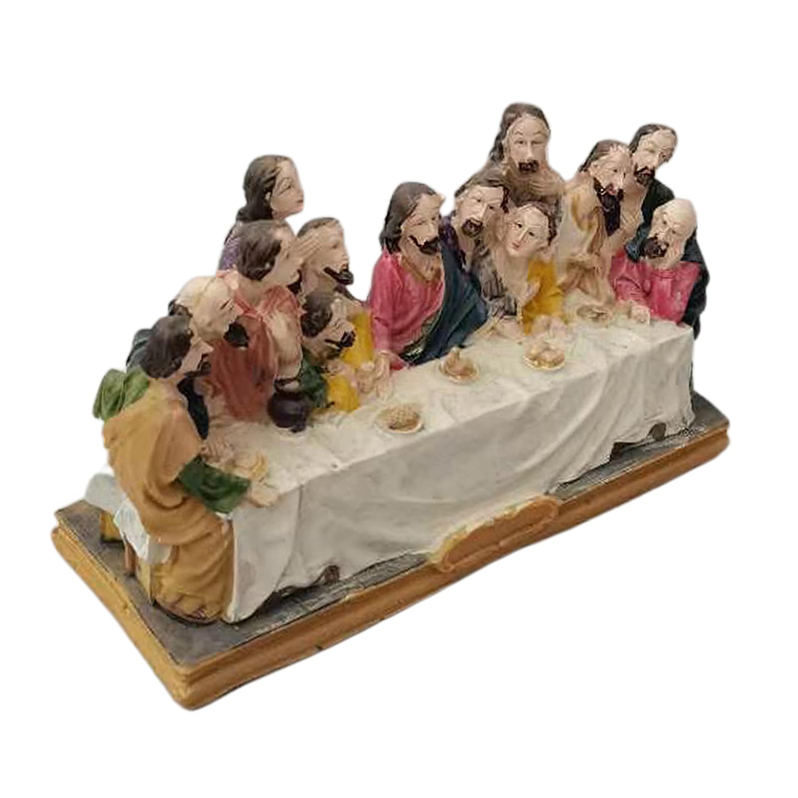Milageto The Last Supper Statue Christian Catholic Figurine Tabeltop Sculpture