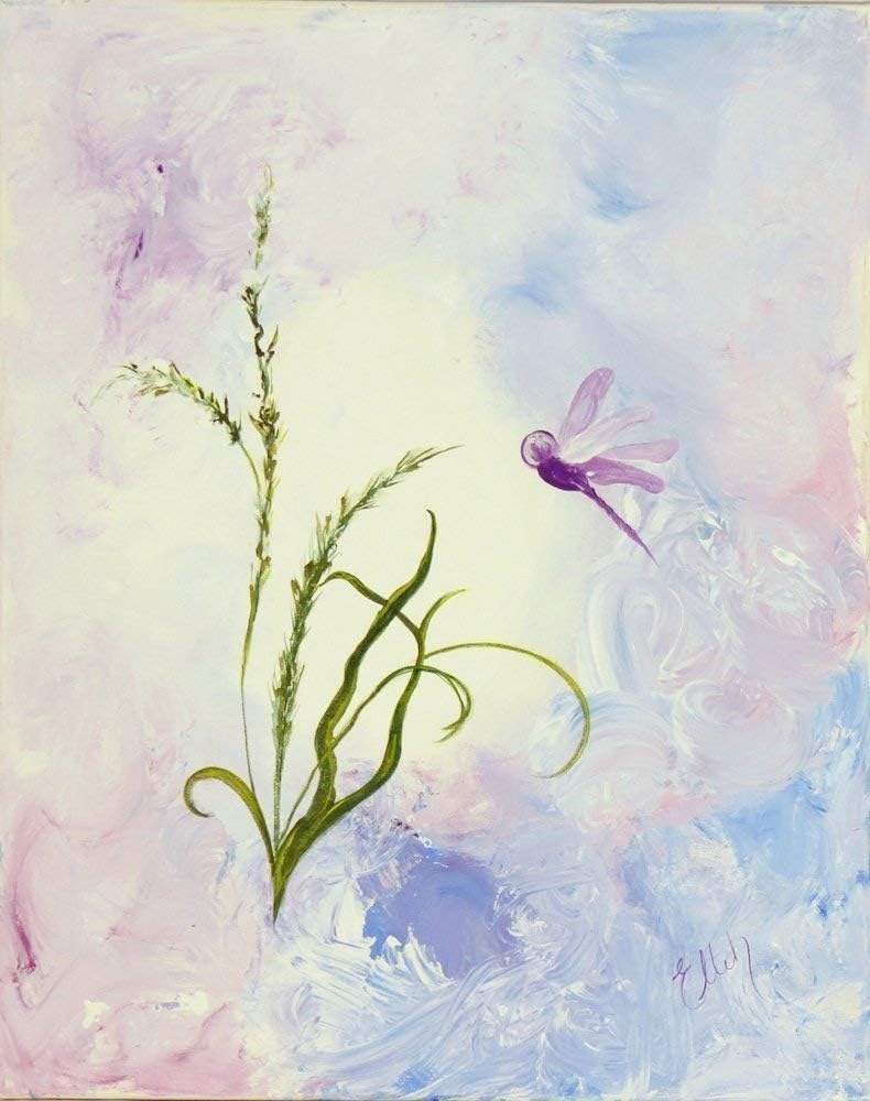 Flutter, Beautiful Original Hand-Painted 16 x 20 Canvas, by Artist Elleh