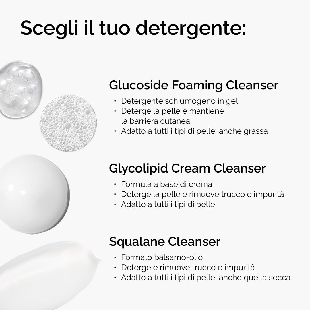 The Ordinary Glucoside Foaming Cleanser, Detergente viso schiumogeno glucosidi, Delicato per tutti i tipi di pelle, anche delicata, 150ml