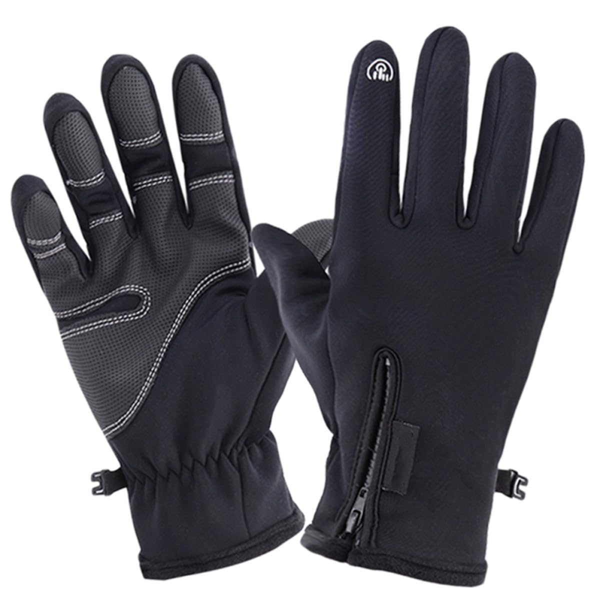 GALPADA 1 Paar Herren Radfahren Touch Handschuh Winter Handschuhe Wetter Frauen Arbeiten Kalt Wandern für Training Reiten Atmungsaktiv Warm Bildschirm Laufen Winddicht Angeln Fahren