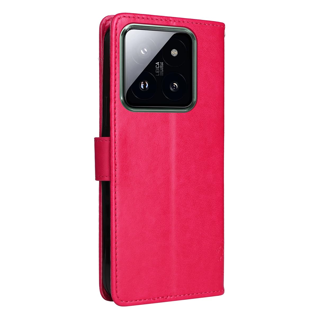 Flip Wallet Hülle Für Xiaomi 14 5G, Pink – Mit Magnetverschluss, Kartenfach & Kickstand, Aus PU-Leder & TPU