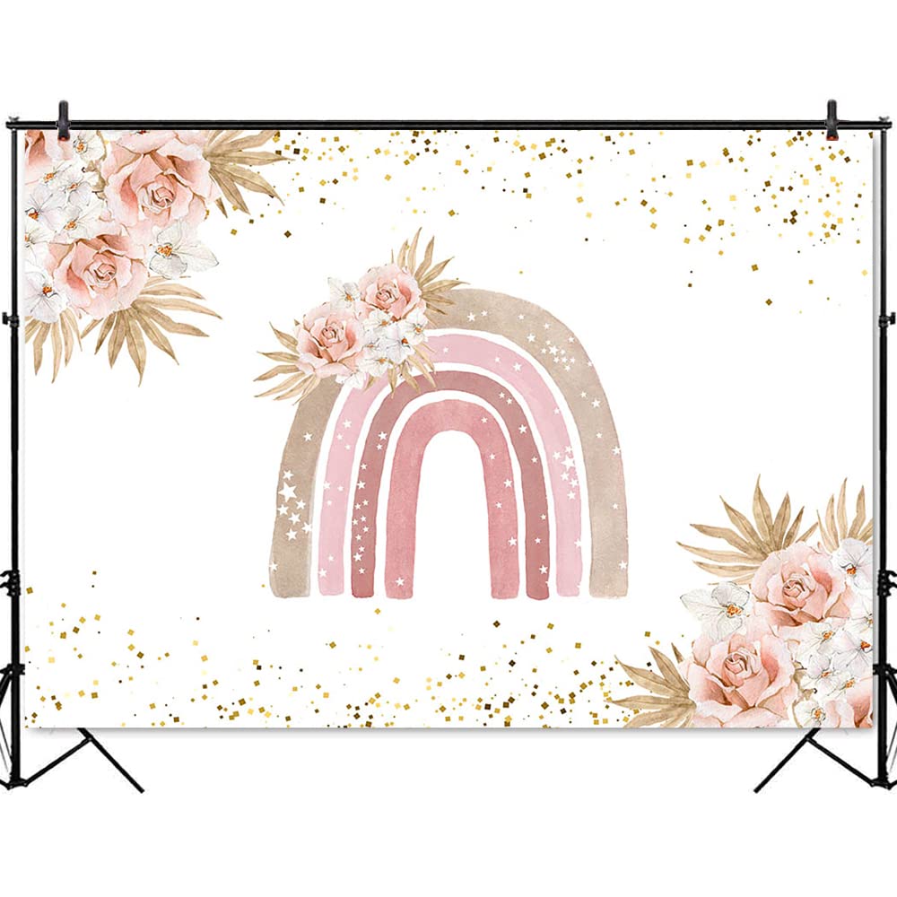 Boho Ranbow Brthday Party Deas