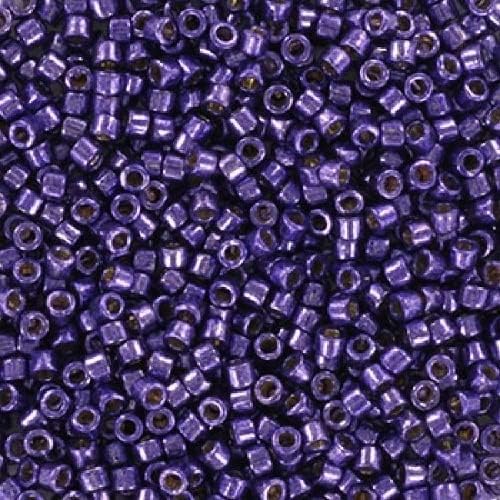 5 g Miyuki DELICA Seed Beads Rocailles, Size 11/0, Duracoat Opaque Violet Blue (# DB2359), Japan, Glass