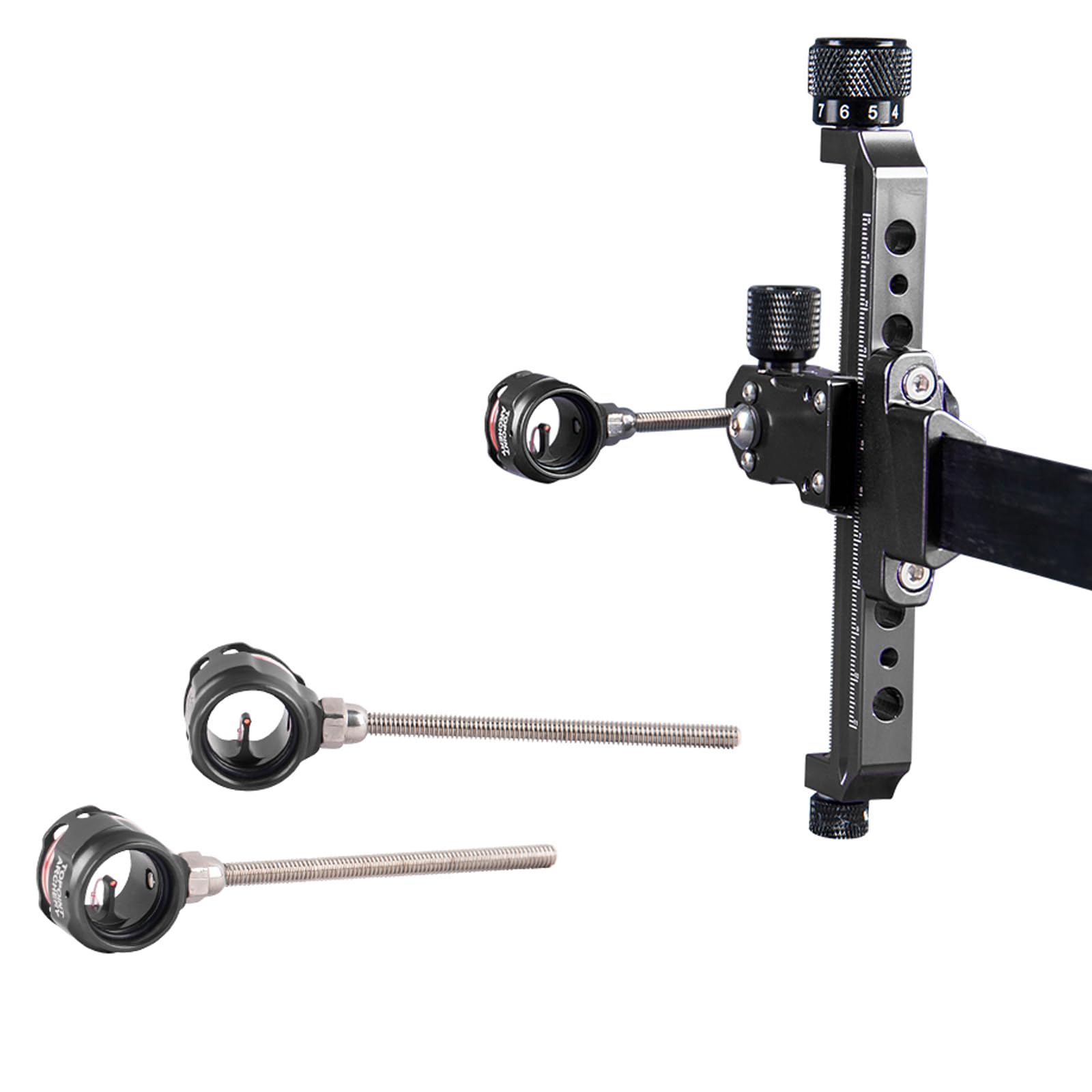 Visières d'arc Classique 0.019" Scope Pin Bow Sight pour Tir à l'arc Chasse