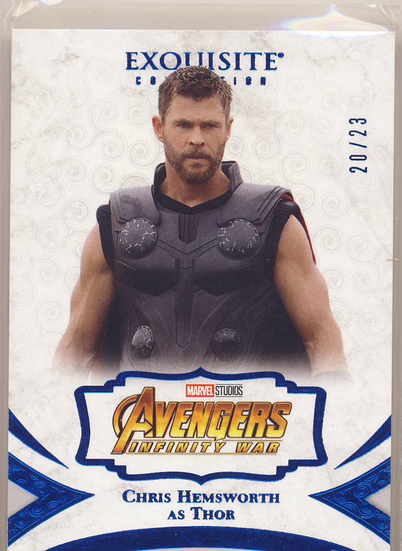 2021 Marvel Black Diamond Exquisite Blue Space Stone Parallel 10 Thor 20/23  at Amazon's Entertainment Collectibles Store