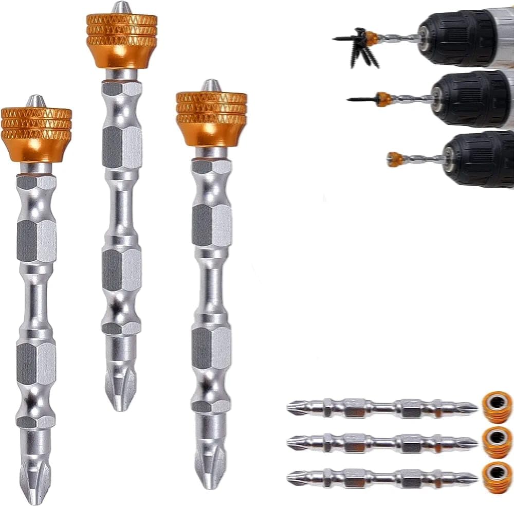 Hetkrishi Screwdriver Insert Bit with Magnetic Cups, Set of 3, 6 cm x 4 cm x 2 cm, Metal (B0CQFTK96G) Amazon Price History, Amazon Price Tracker