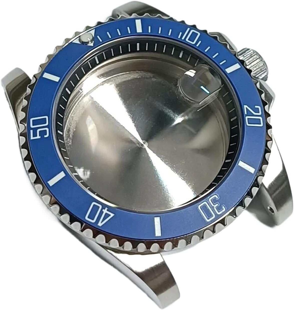 [SDFGUL] 40.5mmシルバーGMTサファイアケース、チャプターリング付きステンレススチール防水NH34 NH 35 NH3