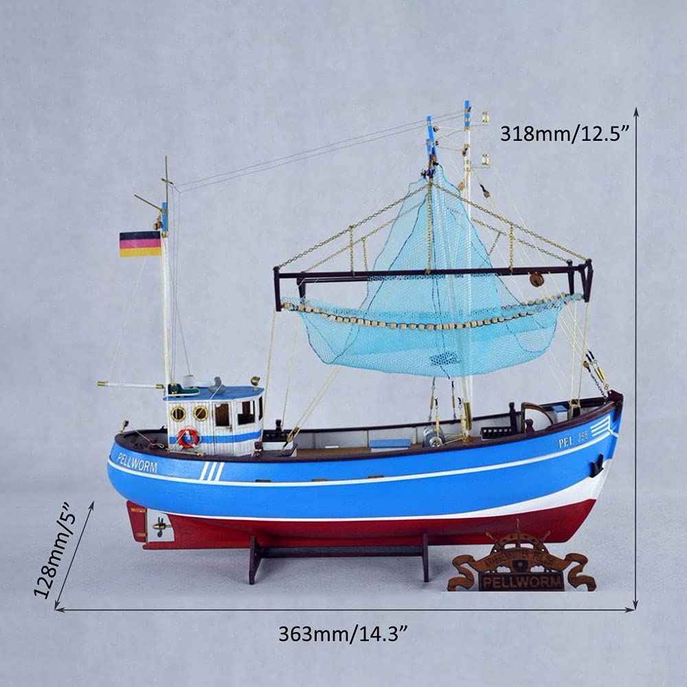 Amazon.com: Lllunimon 1/48 Fishing Boat Model Kit Northern Europe