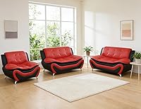 Vista 70 de Sofás de cuero para sala de estar, juego de sofá seccional, juego de 2 piezas de muebles para sala de estar, juego de sofá y sofá biplaza