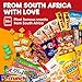 Treats from Home South African Snacks Food Box | Authentic African Candies, Chocolate Bars, & Treats | Perfect Christmas Gifts Includes Ouma Rusks, Smarties, & More | Best South African Products Care Package for Gifting & Sharing - 36 Units