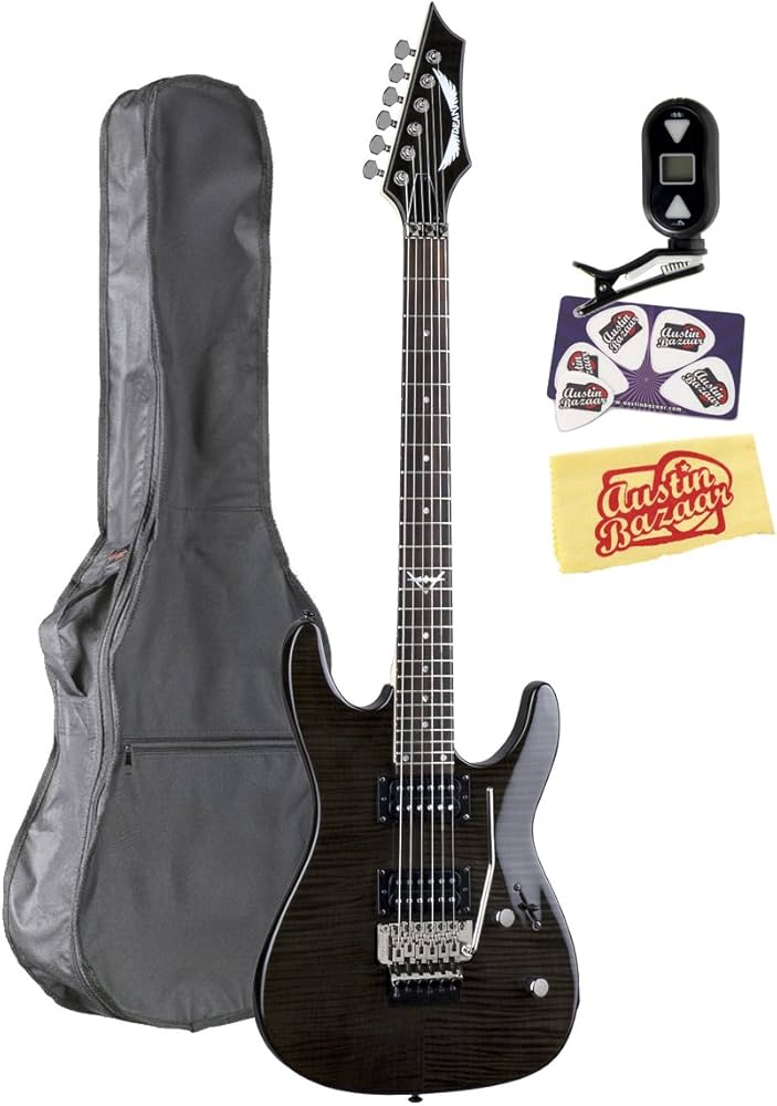 Dean Custom 350 Floyd Electric Guitar, Floyd Rose Bridge Bundle