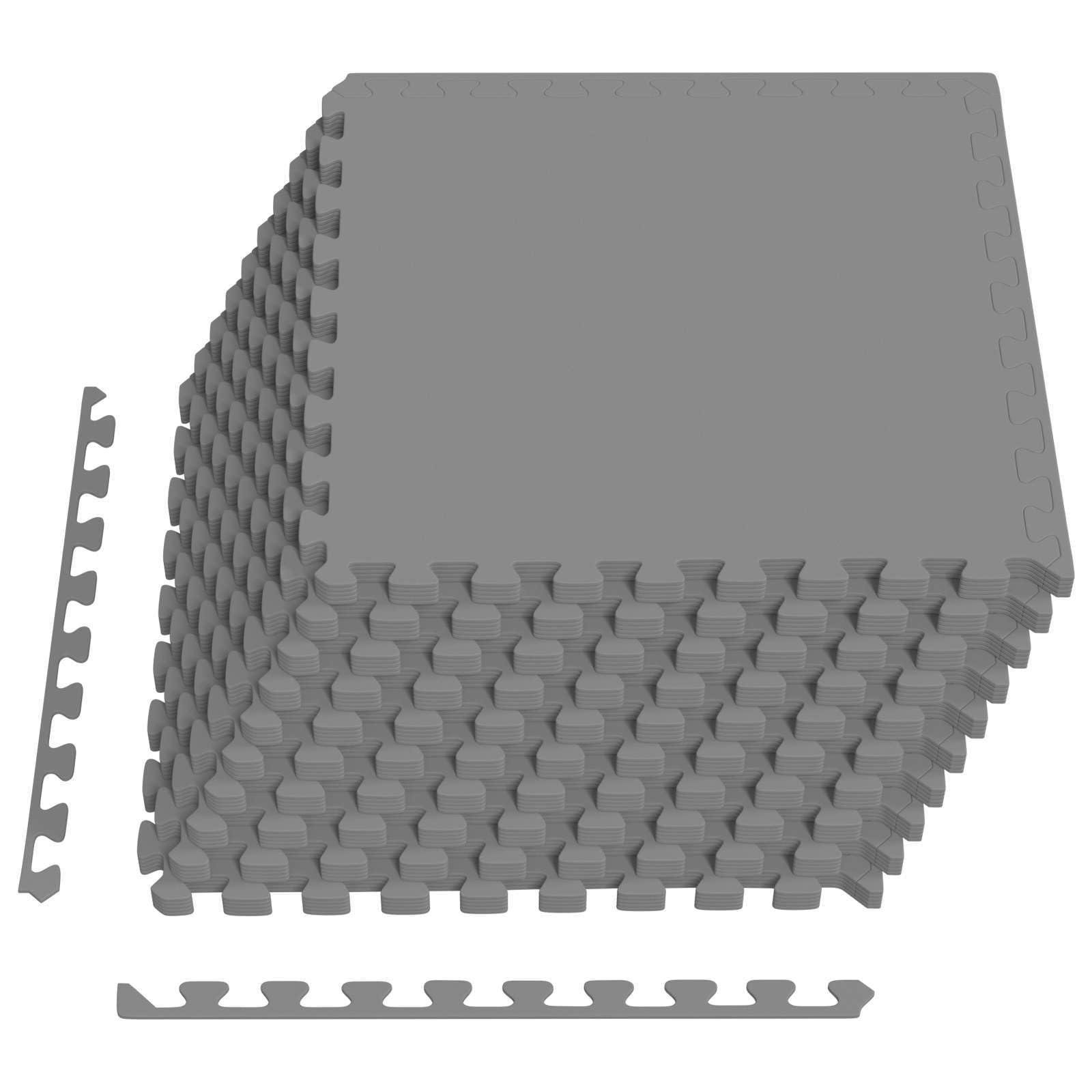 Tapis de Sol de Piscine 50 pc Gris 18 m² Mousse EVA,Bâches de piscines & Tapis de Sol,3433298