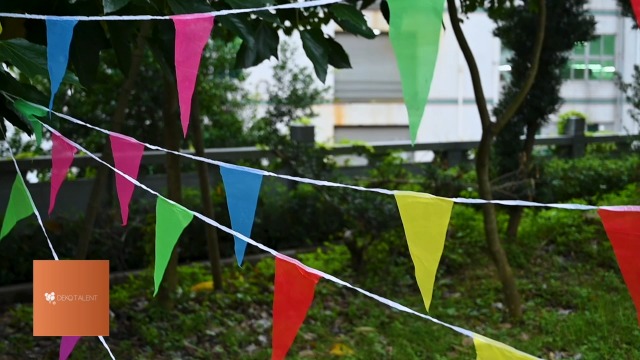 Warmhm Zitronen Wimpelkette 2er Set - Sommerliche Partydeko Aus Sackleinen