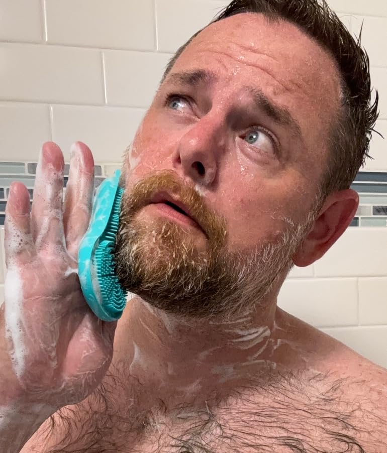 Chicago Comb MOOFAH™ Body Scrubber- Made in USA, Loofah Alternative, Exfoliating, Refreshing, Quick-Drying, Travel-Friendly, Easy-to-Clean (): Aqua