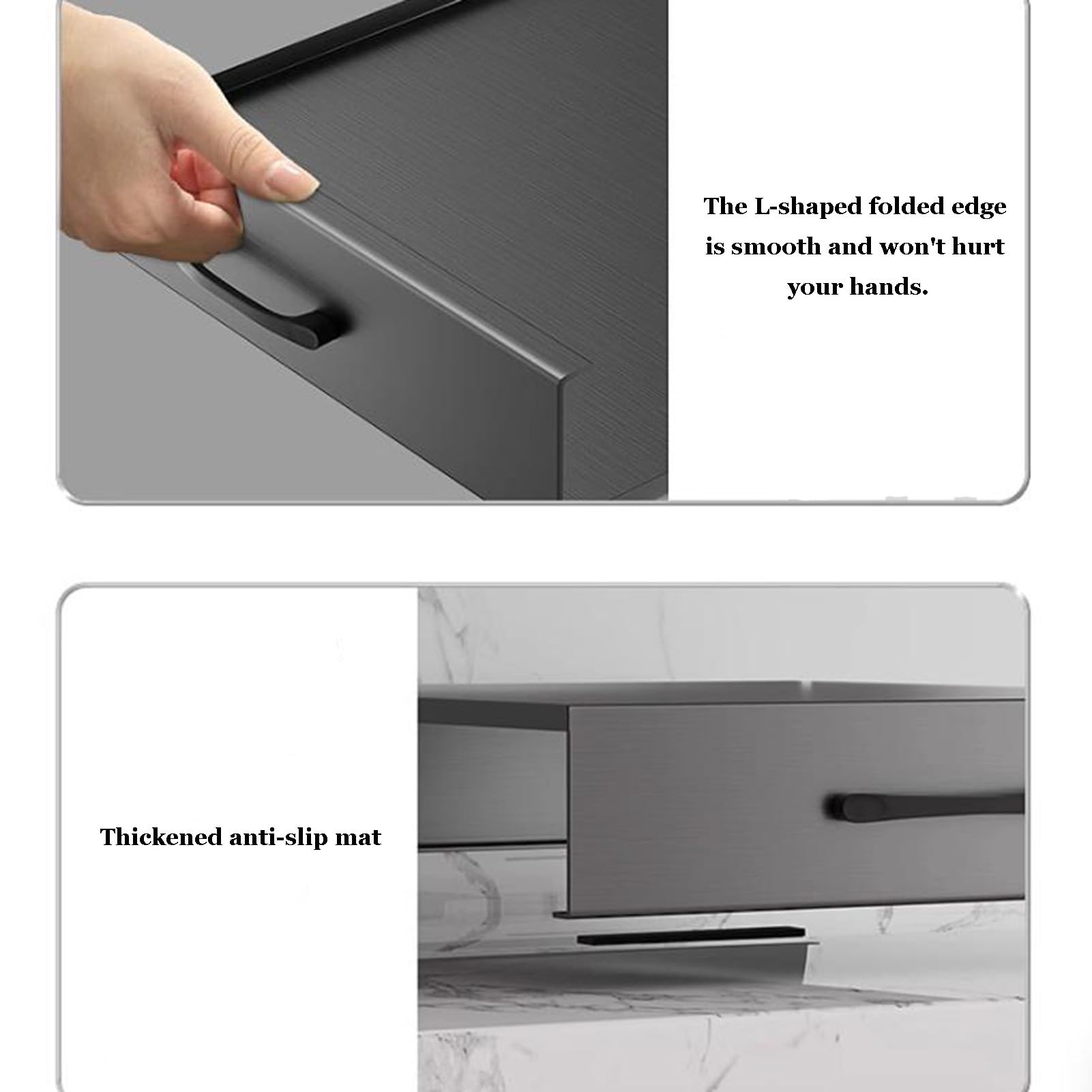 Copertura superiore e supporto per piano cottura a gas in acciaio inox, resistente ai graffi, spazio extra sul bancone e ripiano per stufe elettriche