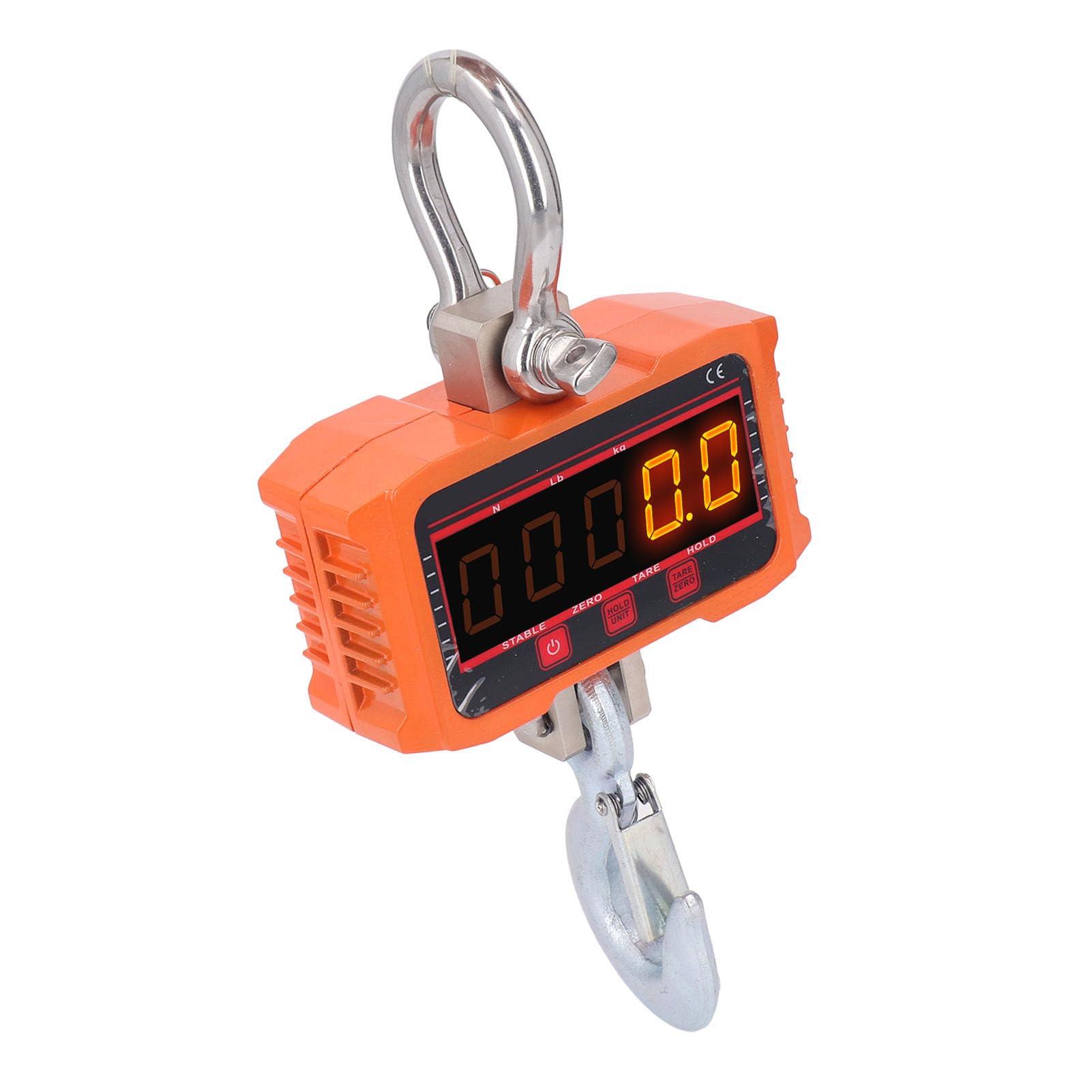 Báscula Colgante Digital, Pantalla LED de 5 Dígitos de Alta Precisión y Báscula de Grúa con Control Remoto, Mini de Mano con Ganchos para Granja, Caza, Pesca, Exterior, Industrial y Equipaje