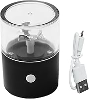 G Ganen Electric Herb Grinder - Aluminum Zinc Alloy Tobacco Spice Crusher with Sharp Metal Teeth, Black 1.6x5.7"