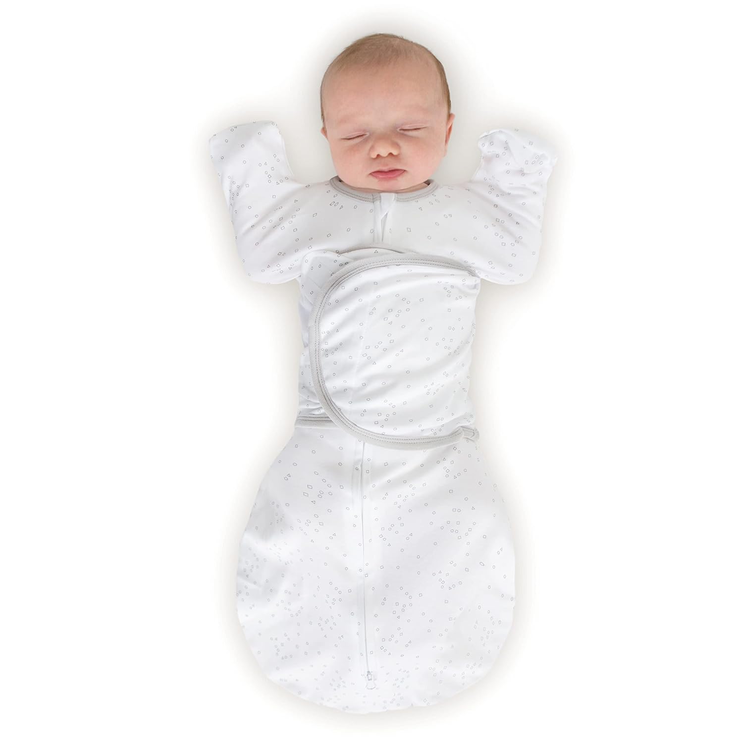 Amazing Baby 6way Omni Swaddle Sack with Wrap & Arms Up Sleeves & Mitten Cuffs