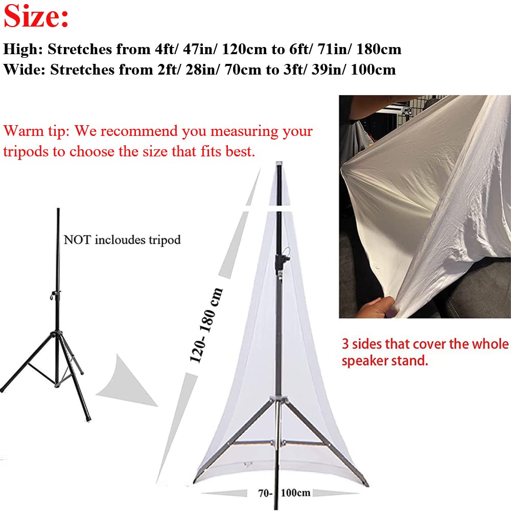 Amazon.co.jp: スピーカースタンドカバー 伸縮性スパンデックス 3面