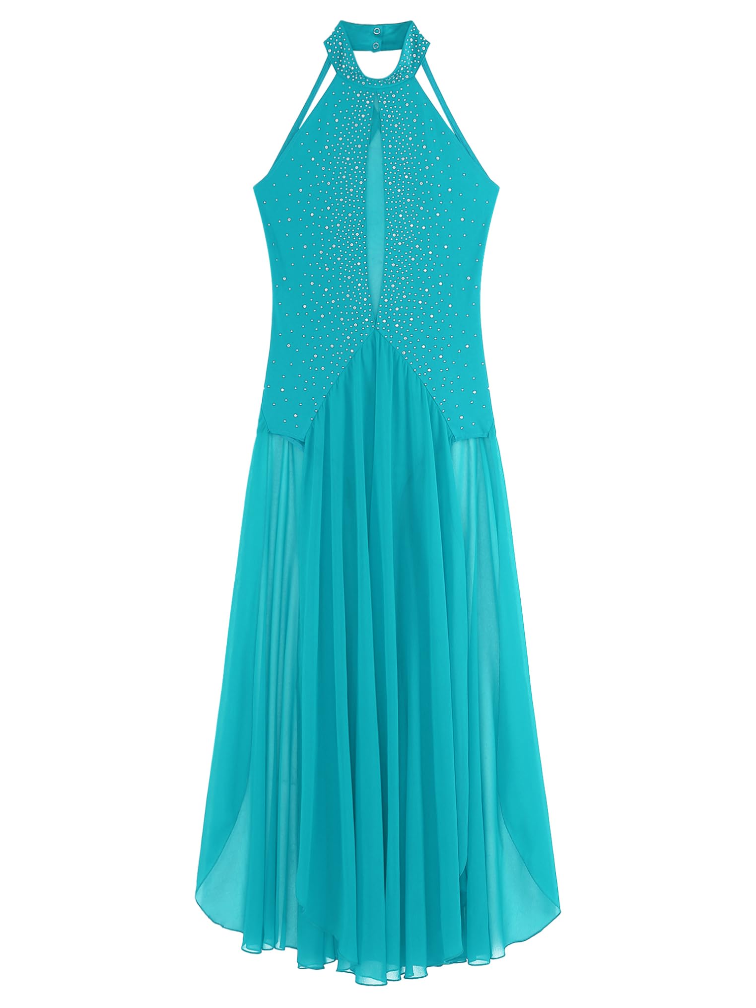 Freebily Vestido De Danza Lírica para Mujer Maillot Sin Manga Maillot con Falda Tul Vestido Lentejuelas Mailllot De Ballet Ropa De Baile Contemporánea