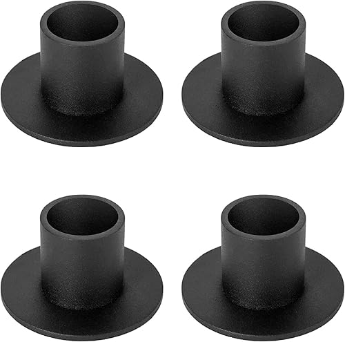 Miniatura 5 de 4 portavelas cónicos de hierro negro, portavelas de hierro mate para decoración del hogar, banquete, aniversario de boda, fiesta de cumpleaños, cena