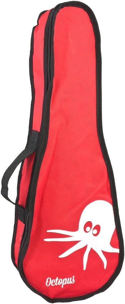 OctopusUkulele UK41-RD Soprano Ukulele Bag - Red