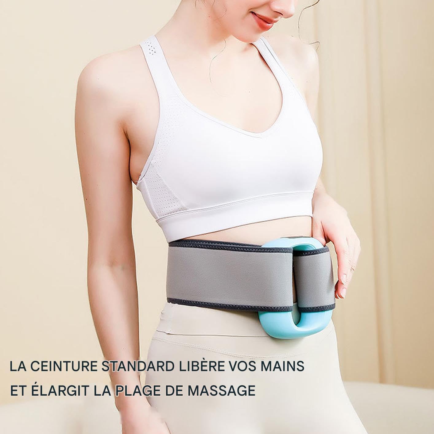 Ceinture De Massage Fascia Et Brûle-graisse – Impulsion Haute Fréquence, 5 Modes, Portable Et Silencieuse