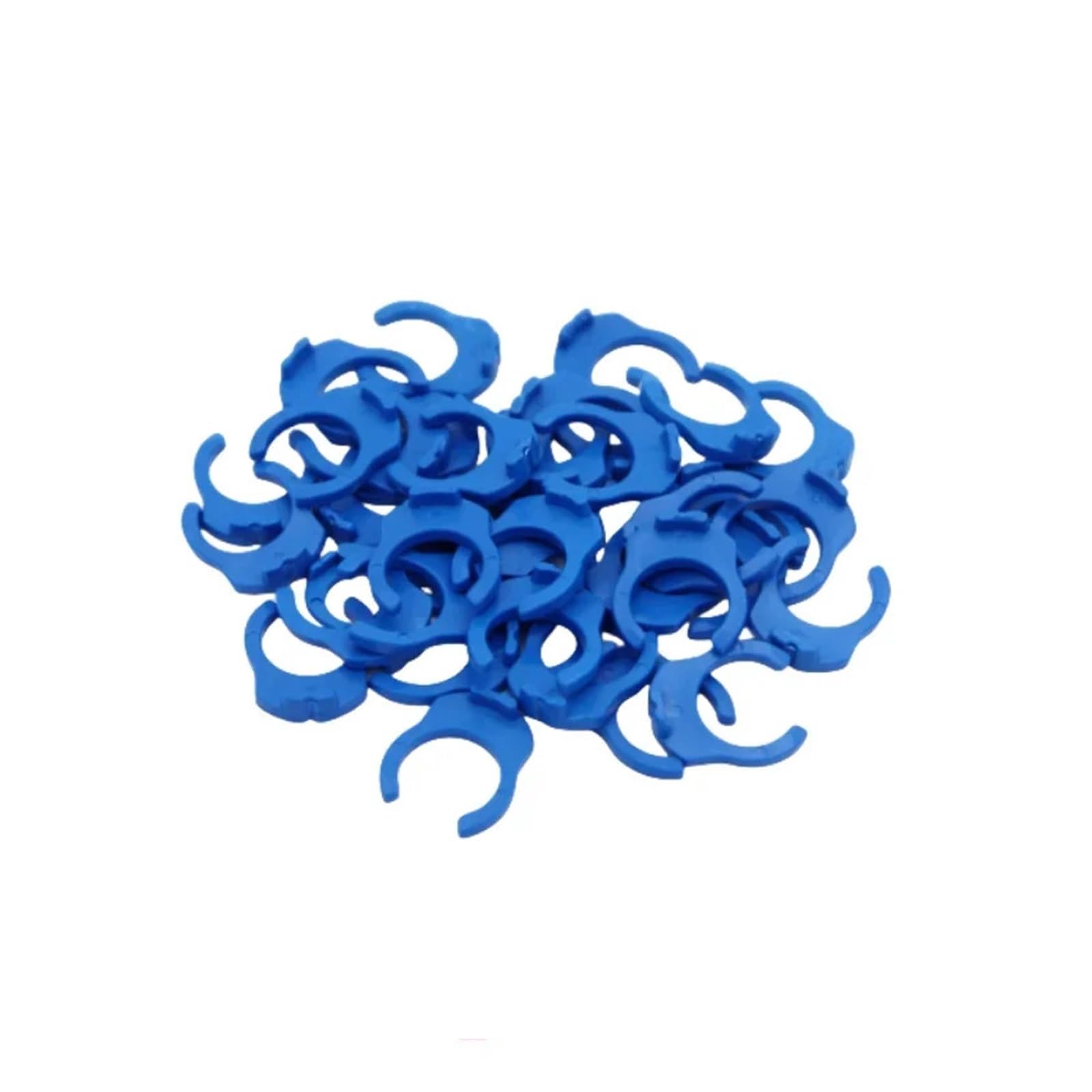 YAKUFAST Reverse Osmosis 1/4 3/8 Hose Connection Quick Coupling Stem L Straight Tee RO Water Aquarium Plastic Joint Pipe Fitting(Blue Clip 3I8-10Pcs)
