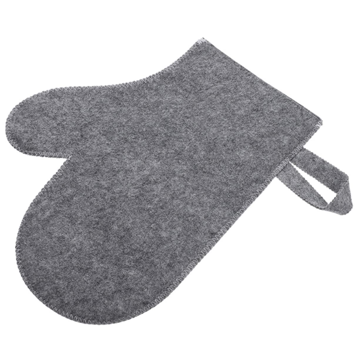 Mikinona Felt Sauna Gloves Spa Gloves Mitt Bathing Scrubber Gloves Sauna Heat Protecting Glove Bath Gloves Body Scrub Gloves Bath Shower Gloves Mitts Korean Exfoliating Mitt Felt Sauna Mitt