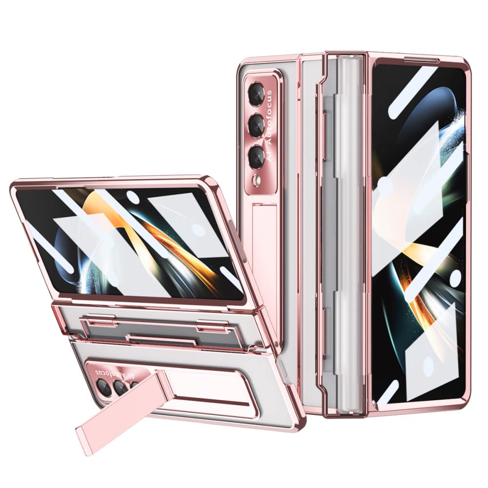 Protection Galaxy Z Fold 4 Coque Ultra-Mince Rose Transparente Antichoc - 7