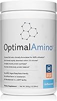 Vista 10 de OptimalAmino La mejor bebida de recuperación antes y después del entrenamiento, suplemento de aminoácidos esenciales de uso del 99%, certificado NSF