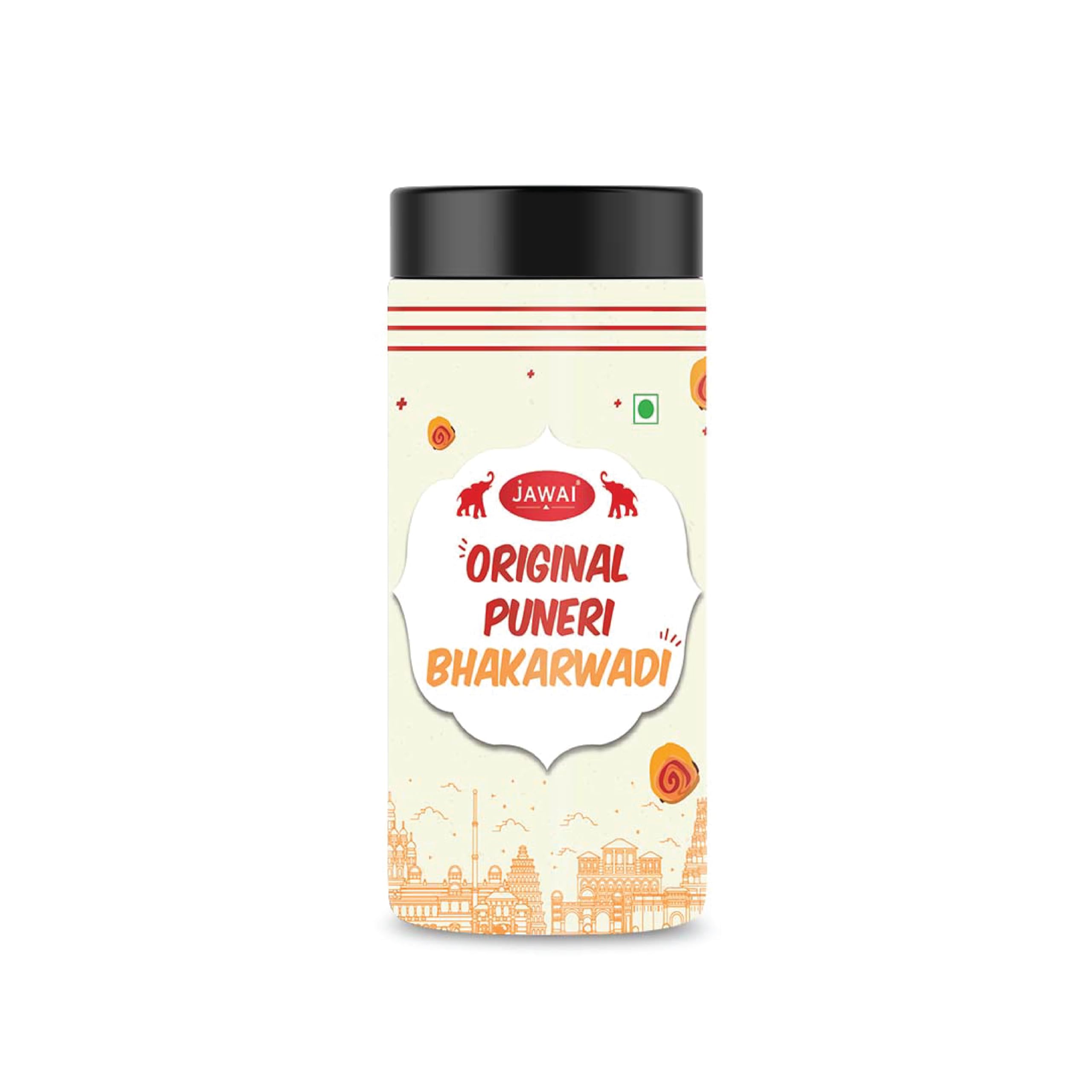 JAWAI Original Puneri Bhakarwadi | Big & Crunchy | Munching Snacks Bites for Foodie Indians | Indian Namkeen Nashta | Traditional Indian Snacks | Tea Time Snack | Ready to Eat Snack | New Reusable Jar | (400 gms) (B0CZZWRS5P) Amazon Price History, Amazon Price Tracker