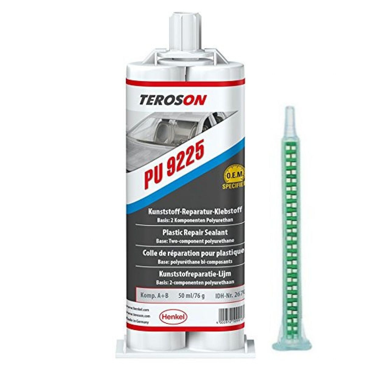 Teroson PU 9225 SF Colle de réparation Plastique 882088 2 x 25 ML