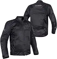 Texx Roni Air Jaqueta de Motociclista, Preta, Poliéster com Mesh Ventilado, Sistema de Ventilação Avançado, Proteção para Pilotagem tam 5XL