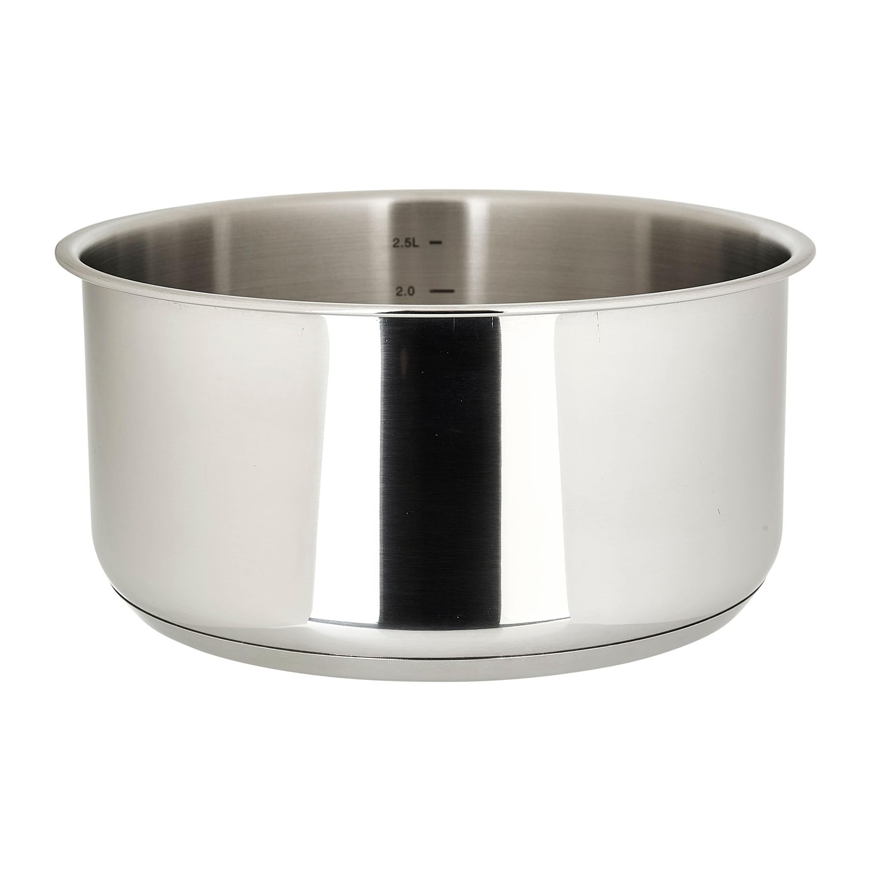 Sitram 715014 Removable Stainless Steel Saucepan Range SITRAMOVIBLE ARPEGE Ø 20 cm H 10 cm - with Litre Marking - Suitable for All Heat Sources Including Induction - Sold Without Handle