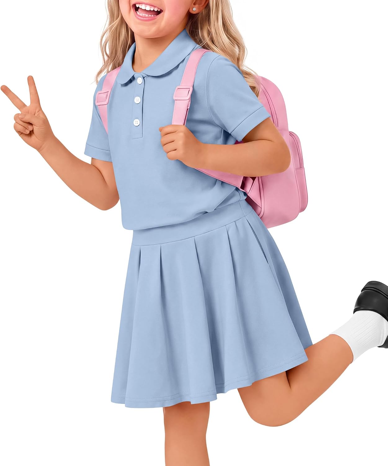Halfchet Girls' Skirt Set School Uniform Outfits